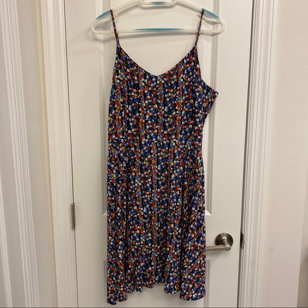 Spaghetti Strap Flower Dress
